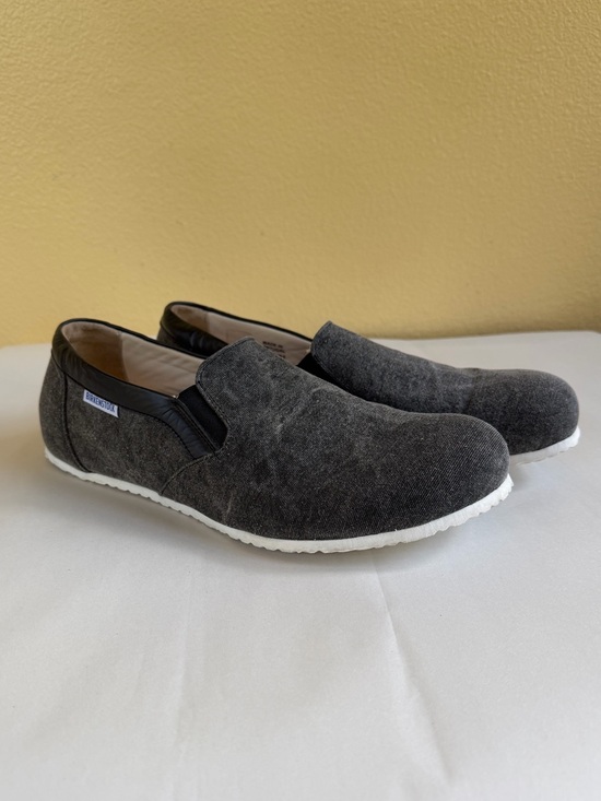 Birkenstock Jenks Tex Black Textile Leather Trim Slip-On Shoes EU 45 Regular EUC main image 5